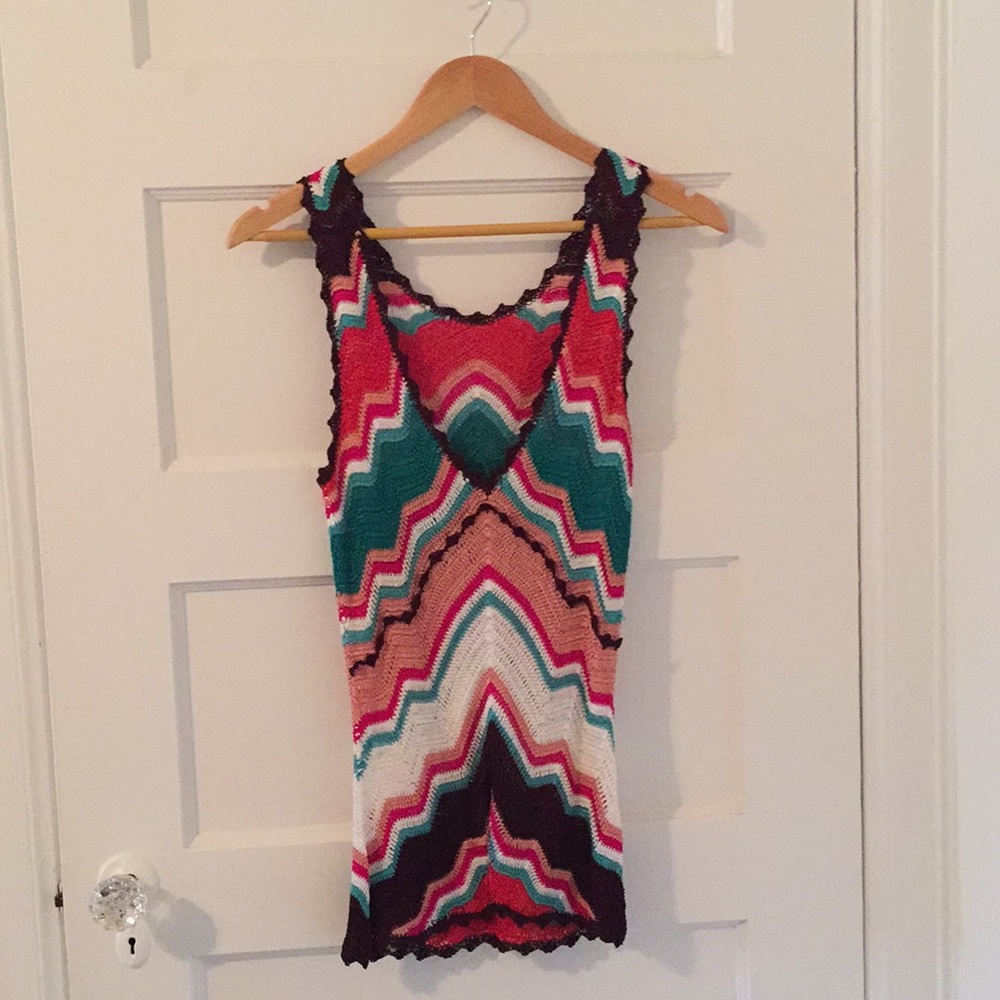 Beautiful multicolor woven Missoni top